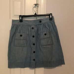 Jcrew Jean Chambray skirt